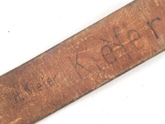Koppelriemen für Mannschaften der Wehrmacht. Eiserner Gegenhalt, Gesamtlänge 92cm