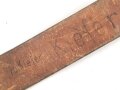 Koppelriemen für Mannschaften der Wehrmacht. Eiserner Gegenhalt, Gesamtlänge 92cm