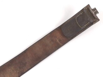 Koppelriemen für Mannschaften der Wehrmacht. Eiserner Gegenhalt, Gesamtlänge 97cm