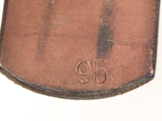 Luftschutz,  Koppelriemen für Mannschaften . Eiserner Gegenhalt,datiert 1941, Luftschutz Abnahme. Gesamtlänge 96cm