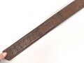 Luftschutz,  Koppelriemen für Mannschaften . Eiserner Gegenhalt,datiert 1941, Luftschutz Abnahme. Gesamtlänge 96cm