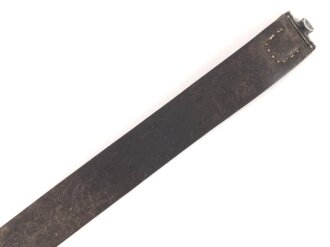 Koppelriemen für Mannschaften der Wehrmacht. Leichtmetall Gegenhalt, datiert 1938, Gesamtlänge 93cm