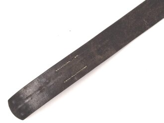 Koppelriemen für Mannschaften der Wehrmacht. Leichtmetall Gegenhalt, datiert 1938, Gesamtlänge 93cm