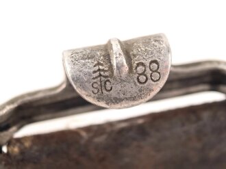 Koppelriemen für Mannschaften der Wehrmacht. Leichtmetall Gegenhalt, datiert 1938, Gesamtlänge 93cm