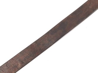 Koppelriemen für Mannschaften der Wehrmacht. Leichtmetall Gegenhalt, datiert 1938, Gesamtlänge 93cm