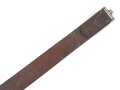 Koppelriemen für Mannschaften der Wehrmacht. Leichtmetall Gegenhalt, datiert 1938, Gesamtlänge 93cm