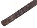 Koppelriemen für Mannschaften der Wehrmacht. Leichtmetall Gegenhalt, datiert 1935, Kammerstück I.R. 7. Gesamtlänge 94cm