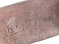 Koppelriemen für Mannschaften der Wehrmacht. Leichtmetall Gegenhalt, datiert 1935, Kammerstück I.R. 7. Gesamtlänge 94cm