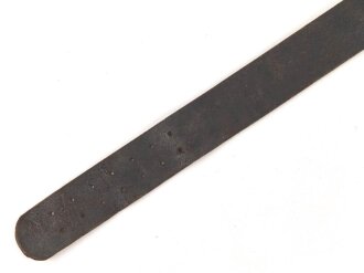 Koppelriemen für Mannschaften der Wehrmacht. Eiserner Gegenhalt, späte Ausführung. Gesamtlänge 115cm