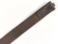 Koppelriemen für Mannschaften der Wehrmacht. Eiserner Gegenhalt, späte Ausführung. Gesamtlänge 115cm