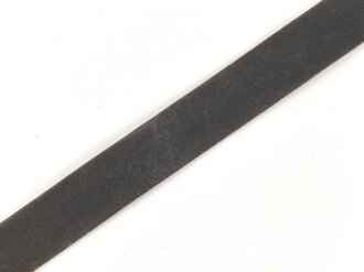 Koppelriemen für Mannschaften der Wehrmacht. Eiserner Gegenhalt, späte Ausführung. Gesamtlänge 89cm