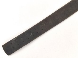 Koppelriemen für Mannschaften der Wehrmacht. Eiserner Gegenhalt, späte Ausführung. Gesamtlänge 89cm