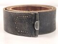 Koppelriemen für Mannschaften der Wehrmacht. Eiserner Gegenhalt, späte Ausführung. Gesamtlänge 89cm