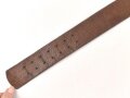 Koppelriemen für Mannschaften der Wehrmacht. Eiserner Gegenhalt, späte Ausführung. Gesamtlänge 89cm