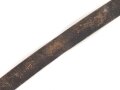 Zweidornkoppel für Offiziere des Heeres. Geschwärztes Leder, Höhe 45mm, Gesamtlänge 113cm