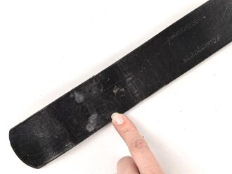Koppelriemen für Angehörige von Parteiverbänden. geschwärztes Leder mit RZM Stempelung, Gesamtlänge 85cm