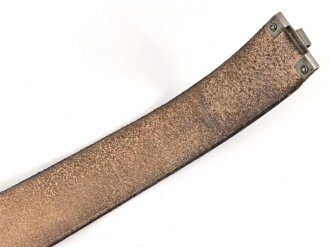 Koppelriemen für Angehörige von Parteiverbänden. geschwärztes Leder mit RZM Stempelung, Gesamtlänge 85cm