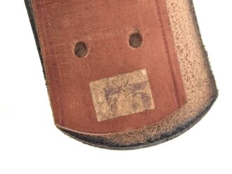 Koppelriemen für Angehörige von Parteiverbänden. geschwärztes Leder mit RZM Stempelung, Gesamtlänge 85cm
