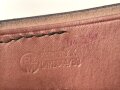 Koppelriemen für Angehörige von Parteiverbänden. geschwärztes Leder mit RZM Stempelung, Gesamtlänge 85cm