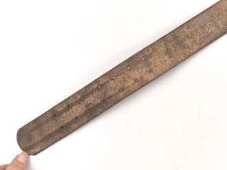 Zweidornkoppel für Offiziere des Heeres. Ungeschwärztes Leder, Höhe 43mm, Gesamtlänge 112cm