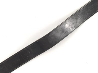 Zweidornkoppel für Führer bzw. Offiziere. Geschwärztes Leder, Höhe 50mm, Gesamtlänge 135cm