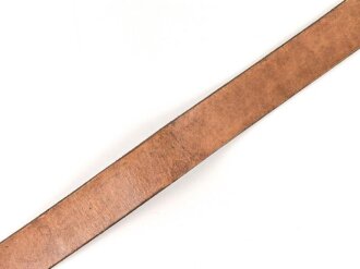 Koppelriemen für Mannschaften der Wehrmacht. Datiert 1942, eiserner Gegenhalt, Gesamtlänge 105cm