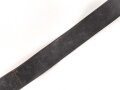 Zweidornkoppel für Führer bzw. Offiziere. Schwarzes Leder, Höhe 53mm, Gesamtlänge 101cm
