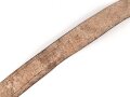 Zweidornkoppel für Führer bzw. Offiziere. Schwarzes Leder, Höhe 53mm, Gesamtlänge 101cm