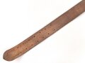 Zweidornkoppel für Offiziere des Heeres. Ungeschwärztes Leder, Höhe 49mm, Gesamtlänge 118cm