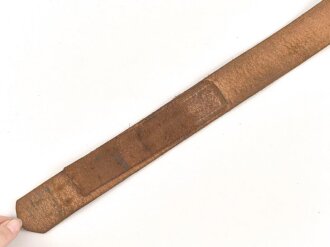 Koppelriemen für Angehörige von Parteiverbänden. Ungeschwärztes Leder, Gesamtlänge 95cm,  defekt