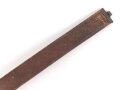 Koppelriemen für Angehörige von Parteiverbänden. Ungeschwärztes Leder, Gesamtlänge 95cm,  defekt