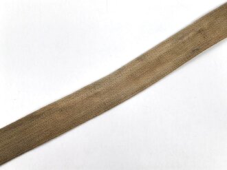 Afrikakorps, Feldbinde für Offiziere des Heeres. Getragenes Stück , datiert 1941. Gesamtlänge 100cm, das Schloss grob entnazifiziert