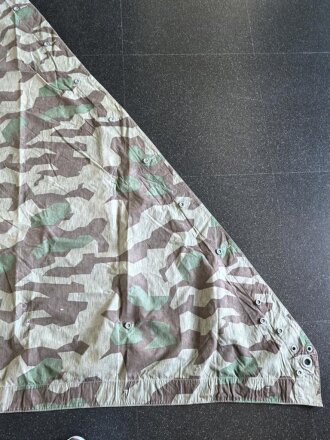 Zeltbahn 31 Wehrmacht. getragenes Stück mit Reichsbetriebsnummer