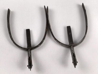 Paar Sporen für Offizierstiefel der Wehrmacht.