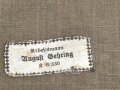 Reichsarbeitsdienst, Brotbeutel des Arbeitsmann August Gehring. Kammerstück in gutem Zustand