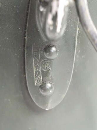 Kochgeschirr alter Art, wohl für Angehörige der verfügungstruppe. Zusammengehörig, " RZM M6 / 33-38" gestempelt. Feldgrauer Originallack