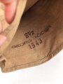 Paar Handschuhe für Kradmelder der Wehrmacht. Sandfarbenes, relativ dünnes Material, datiert 1943. Habe ich noch nie gesehen