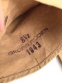Paar Handschuhe für Kradmelder der Wehrmacht. Sandfarbenes, relativ dünnes Material, datiert 1943. Habe ich noch nie gesehen
