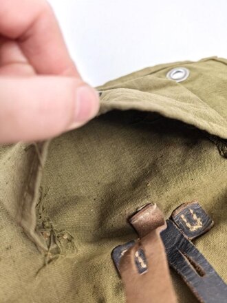 Tasche für den A - Rahmen der Wehrmacht. Getragenes Stück, leicht angeschmutzt