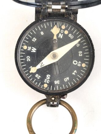 Marschkompass Wehrmacht, Hersteller MK, guter Zustand