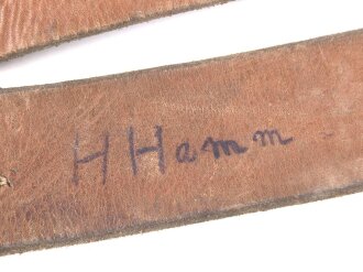 Koppeltragegestell für Angehörige des Heeres. getragenes Stück in gutem Gesamtzustand, mit Reichsbetriebsnummer