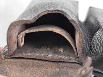 Patronentasche zum K98 Wehrmacht ( für 6 Ladestreifen) Leder trocken, mit Reichsbetriebsnummer
