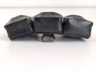 Patronentasche zum K98 Wehrmacht ( für 6 Ladestreifen) Leder trocken, mit Reichsbetriebsnummer