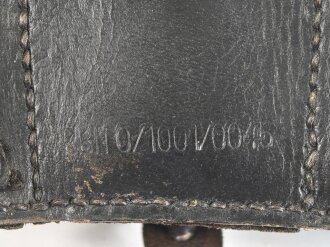 Patronentasche zum K98 Wehrmacht ( für 6 Ladestreifen) Leder trocken, mit Reichsbetriebsnummer