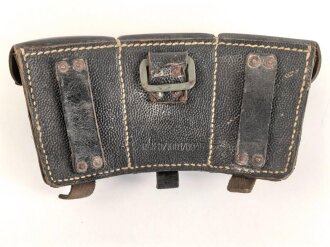 Patronentasche zum K98 Wehrmacht ( für 6 Ladestreifen) Guter Gesamtzustand,  mit Reichsbetriebsnummer