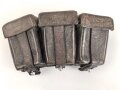 Patronentasche zum K98 Wehrmacht ( für 6 Ladestreifen) Ungeschwärztes Stück, datiert 1938