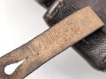 Luftwaffe,  Patronentasche zum K98 Wehrmacht ( für 6 Ladestreifen) Guter Gesamtzustand, schokoladenbraunes Kammerstück von 1937