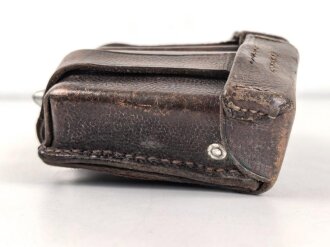 Patronentasche zum K98 Wehrmacht ( für 6 Ladestreifen) Ungeschwärztes Stück, datiert 1938