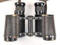 Dienstglas 6 x 30 Wehrmacht. Frühes Stück von Spindler & Hoyer Göttingen, mit defektem Trageriemen und Regenschutzdeckel. Klare Durchsicht, deutliche Strichplatte