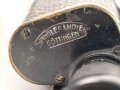 Dienstglas 6 x 30 Wehrmacht. Frühes Stück von Spindler & Hoyer Göttingen, mit defektem Trageriemen und Regenschutzdeckel. Klare Durchsicht, deutliche Strichplatte